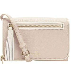 NEW Kate Spade Beige Pumice Cement Chester Street Avie Tassel Crossbody Bag